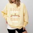 Librarian A Book A Day For Book Lover Reading Library Comfort Colors Sweatshirt Blue Spruce