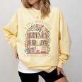 Librarian For Book Lover And Reader Reading Comfort Colors Sweatshirt Blue Spruce