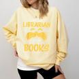 I Am Librarian Book Reader Library Book Reading Comfort Colors Sweatshirt Blue Spruce