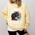 Life Is Better With Books Cats & Coffee Librarian Book Lover Comfort Colors Sweatshirt Blue Spruce Life Is Better With Books Cats & Coffee Librarian Book Lover Comfort Colors Sweatshirt Blue Spruce