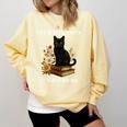 Life Is Better With Cats And Books Cute Cat Lover For Men Women Kids Comfort Colors Sweatshirt Blue Spruce Life Is Better With Cats And Books Cute Cat Lover For Men Women Kids Comfort Colors Sweatshirt Blue Spruce