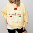 Most Likely To Read A Book On Christmas Family Matching Xmas Comfort Colors Sweatshirt Blue Spruce