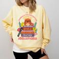Literature Abibliophobia Book Reader Comfort Colors Sweatshirt Blue Spruce