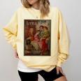 Little Women Book Cover Comfort Colors Sweatshirt Blue Spruce