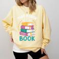 Take a Look It's In a Book Teacher Reading Apparel Comfort Colors Sweatshirt Blue Spruce