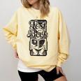 Lost In a Book Comfort Colors Sweatshirt Blue Spruce
