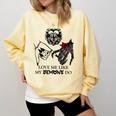 Love Me Like My Demons Do Dark Romance Merch Smutty Book Comfort Colors Sweatshirt Blue Spruce
