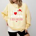 I Love Being A Librarian Library Book Valentine's Day Comfort Colors Sweatshirt Blue Spruce