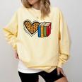 Love Reading Book Librarian Across America Men Women Kids Comfort Colors Sweatshirt Blue Spruce