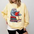 Manatee Reading Books Matching Bookworm Readers Librarian Comfort Colors Sweatshirt Blue Spruce Manatee Reading Books Matching Bookworm Readers Librarian Comfort Colors Sweatshirt Blue Spruce