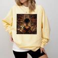 Melanin Afro Women Educated Reading Book History Comfort Colors Sweatshirt Blue Spruce Melanin Afro Women Educated Reading Book History Comfort Colors Sweatshirt Blue Spruce