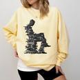 Men Pixel Art Geometric Book Human Drawing Graphic Men Comfort Colors Sweatshirt Blue Spruce