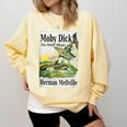 Moby Dick Book Cover Illustration Comfort Colors Sweatshirt Blue Spruce Moby Dick Book Cover Illustration Comfort Colors Sweatshirt Blue Spruce