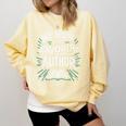 My Mom Is My Favorite Author Book Lover Premium Comfort Colors Sweatshirt Blue Spruce