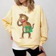 Monkey With a Book Comfort Colors Sweatshirt Blue Spruce Monkey With a Book Comfort Colors Sweatshirt Blue Spruce