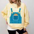 Mouse Halloween Costume Book Cookie Teacher Student Comfort Colors Sweatshirt Blue Spruce