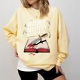 Murder Mystery And a Cup Of Tea Book Humor Comfort Colors Sweatshirt Blue Spruce