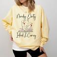 Nerdy Dirty Inked & Curvy ShirtSmutty Book TeesSmut Reader Comfort Colors Sweatshirt Blue Spruce