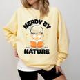 Nerdy By Nature Chibi Cute Book Lover Comfort Colors Sweatshirt Blue Spruce Nerdy By Nature Chibi Cute Book Lover Comfort Colors Sweatshirt Blue Spruce