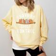 I Have No Shelf Control Book Lover Reading Bookworm Reader Comfort Colors Sweatshirt Blue Spruce