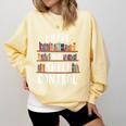 i Have No Shelf Control Book Lovers Book Reading Library Comfort Colors Sweatshirt Blue Spruce