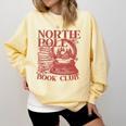 North Pole Book Club Christmas Comfort Colors Sweatshirt Blue Spruce North Pole Book Club Christmas Comfort Colors Sweatshirt Blue Spruce
