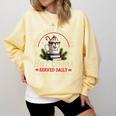 North Pole Book Club Hot Cocoa Librarians Bookish Christmas Comfort Colors Sweatshirt Blue Spruce