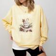 North Pole Book Club Hot Cocoa Served Daily Comfort Colors Sweatshirt Blue Spruce North Pole Book Club Hot Cocoa Served Daily Comfort Colors Sweatshirt Blue Spruce