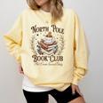 North Pole Book Club Hot Cocoa Served Daily Librarian Xmas Comfort Colors Sweatshirt Blue Spruce North Pole Book Club Hot Cocoa Served Daily Librarian Xmas Comfort Colors Sweatshirt Blue Spruce