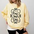 Once Upon A Time Fairytale Book Lover Reading Comfort Colors Sweatshirt Blue Spruce