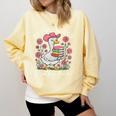Oops I Got Another Book Goose Reading Humor Comfort Colors Sweatshirt Blue Spruce