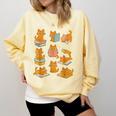 Orange Cats Reading Books Cat Lover Comfort Colors Sweatshirt Blue Spruce Orange Cats Reading Books Cat Lover Comfort Colors Sweatshirt Blue Spruce