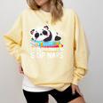 Panda Napping On Books Life’s Too Short To Skip Naps Comfort Colors Sweatshirt Blue Spruce Panda Napping On Books Life’s Too Short To Skip Naps Comfort Colors Sweatshirt Blue Spruce