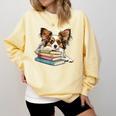 Papillon Books Reading Dog Breed Graphic For Men Women Kids Comfort Colors Sweatshirt Blue Spruce Papillon Books Reading Dog Breed Graphic For Men Women Kids Comfort Colors Sweatshirt Blue Spruce