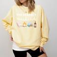 The Perfect Weekend Camping Essentials Wine Books Campfire Comfort Colors Sweatshirt Blue Spruce