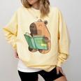 Pet Capybara Is Reading Library Capy Word Book Day Teacher Men Women Kids Comfort Colors Sweatshirt Blue Spruce Pet Capybara Is Reading Library Capy Word Book Day Teacher Men Women Kids Comfort Colors Sweatshirt Blue Spruce