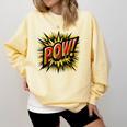 POW Comic Book Retro Artwork – Cartoon Collector Comfort Colors Sweatshirt Blue Spruce POW Comic Book Retro Artwork – Cartoon Collector Comfort Colors Sweatshirt Blue Spruce