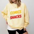 Powered By Comics And Snacks Comic Book Lover Comfort Colors Sweatshirt Blue Spruce Powered By Comics And Snacks Comic Book Lover Comfort Colors Sweatshirt Blue Spruce