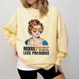 Pride And Prejudice Book Jane Austen Merch LGBTQ Comfort Colors Sweatshirt Blue Spruce