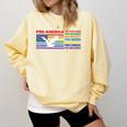 Pro America Pro Acceptance Pro Science Pro Equality Pro Book Comfort Colors Sweatshirt Blue Spruce