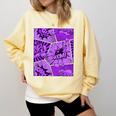 Purple Comic Book Purple Color Graphic Comfort Colors Sweatshirt Blue Spruce
