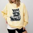 Raccoon With Book Cute Raccoons Reading Books Comfort Colors Sweatshirt Blue Spruce Raccoon With Book Cute Raccoons Reading Books Comfort Colors Sweatshirt Blue Spruce