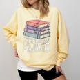Rather Be Reading Book Lover Stack Comfort Colors Sweatshirt Blue Spruce Rather Be Reading Book Lover Stack Comfort Colors Sweatshirt Blue Spruce