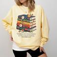 There Is No Such Thing As Too Many Books Reading Comfort Colors Sweatshirt Blue Spruce