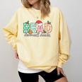 Read Banned Books Christmas Holiday Comfort Colors Sweatshirt Blue Spruce