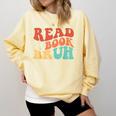 Read A Book Bruh Read Reading Librarian Boys Teen Kids Comfort Colors Sweatshirt Blue Spruce