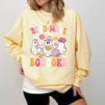 Read More Books Ghosts Reading Book Teacher Halloween Comfort Colors Sweatshirt Blue Spruce