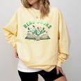 Read Books Be Kind Book Reader Book Nerd Book Reading Lover Premium Tri-Blend Comfort Colors Sweatshirt Blue Spruce