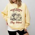 Read Books Be Kind Stay Weird Bookish Cowboy Reading Raccoon Comfort Colors Sweatshirt Blue Spruce Read Books Be Kind Stay Weird Bookish Cowboy Reading Raccoon Comfort Colors Sweatshirt Blue Spruce