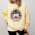 Read Books Be Kind Stay Weird Dragon Comfort Colors Sweatshirt Blue Spruce